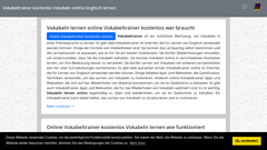 Détails : Vokabeltrainer Vokabeln lernen Lernplattform Englisch
