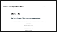 Détails : Ferienwohnung Wilhelmshaven