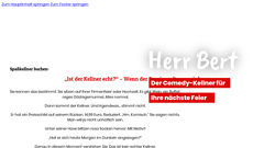 Détails : Spaßkellner Herr Bert