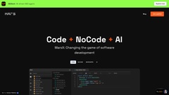 Détails : MarsX is a dev tool that unites AI, NoCode, Code and MicroApps