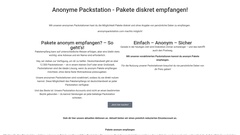 Anonyme Packstation kaufen - Pakete anonym empfangen leicht gemacht