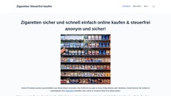 Zigaretten sicher und schnell einfach online kaufen & steuerfrei anonym und sicher!